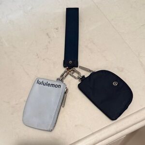Lululemon Light and Navy Blue Wristlet Set